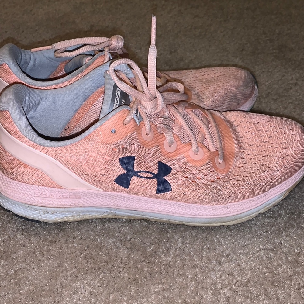 under armour sneakers bright coral